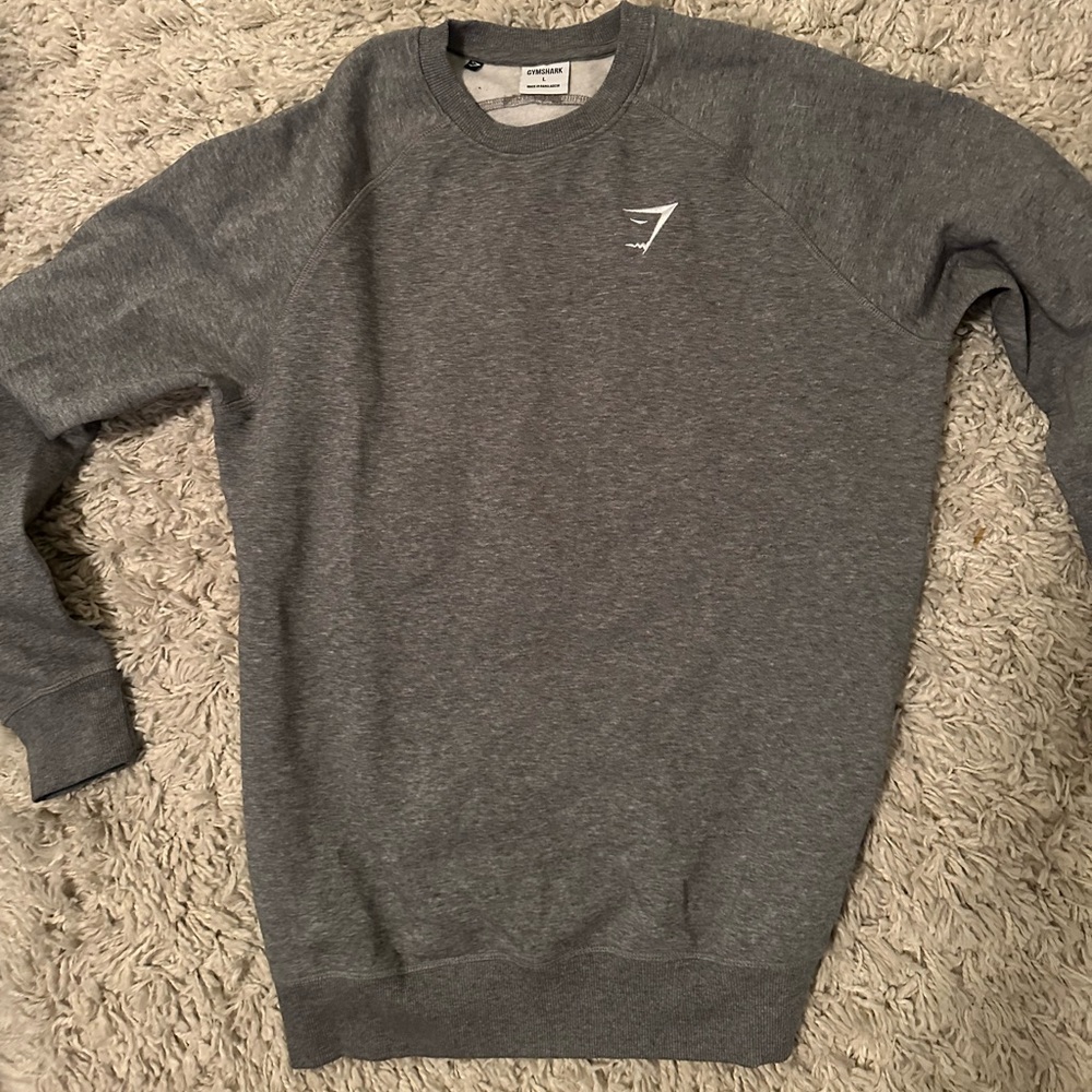 Gym shark sweatshirt. Grey. Men’s large